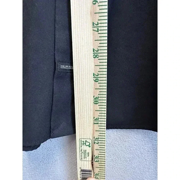Murano Sueded Black Button Up Pointed Collar Shirt Sz XL Lightweight Long Sleeve - Picture 4 of 8